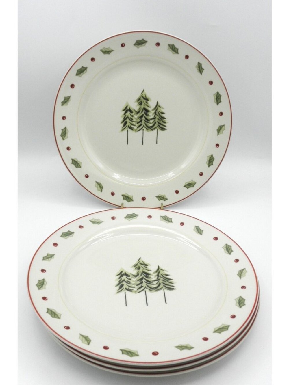 Merry Brite Christmas MBT1 Dinner Plates Set of 4